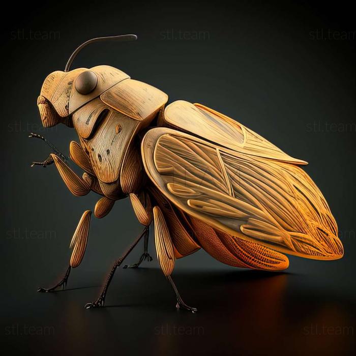 3D модель Grammoptera viridipennis (STL)